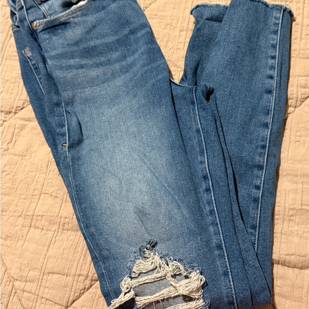 Good American Distressed Skinny Jeans